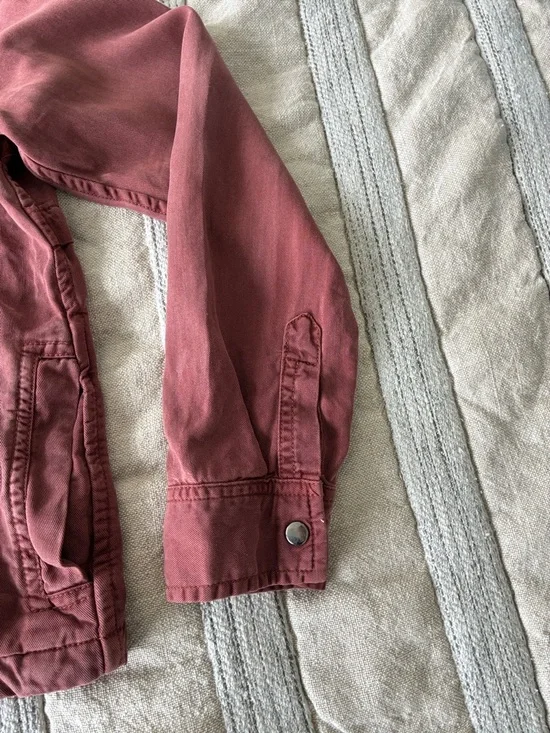 Dex rust coloured Button-Front Utility Jacket - Picture 5 of 9